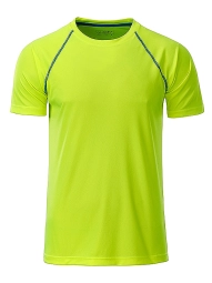 Yellow Round Neck Sports T Shirt Supplier Bangladesh